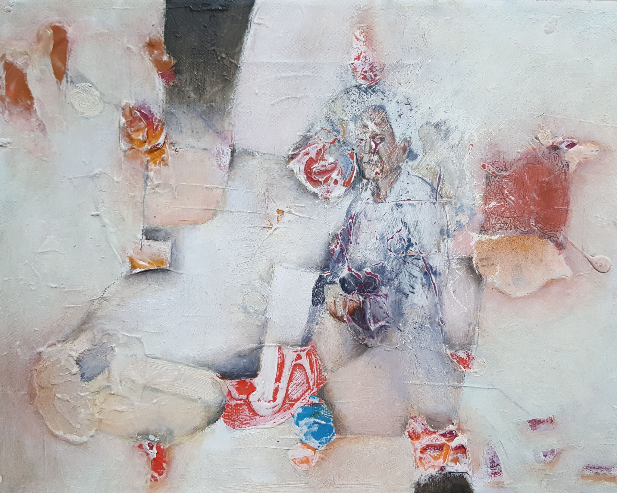 Des-aparecidos XVII, 2018, 30 x 20 cm, Mixed media on canvas