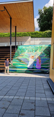 Gestaltung Stufenaufgang Rathausplatz, Gemeinde Rum/Innsbruck, 2023