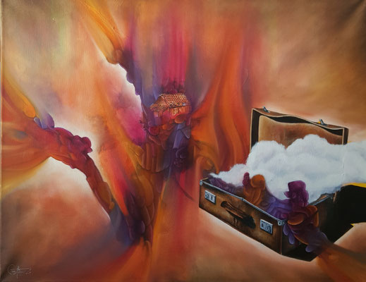 Irreale Realitäten, 90 x 70 cm, Öl auf Leinwand, 2016