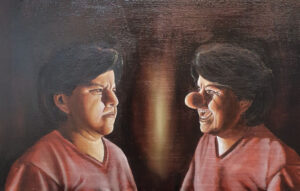Selbstporträts, 60 x 50 cm, Öl auf Leinwand, 2020